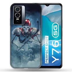Coque Pour Vivo Y76 5G Sport Hockey Squelette