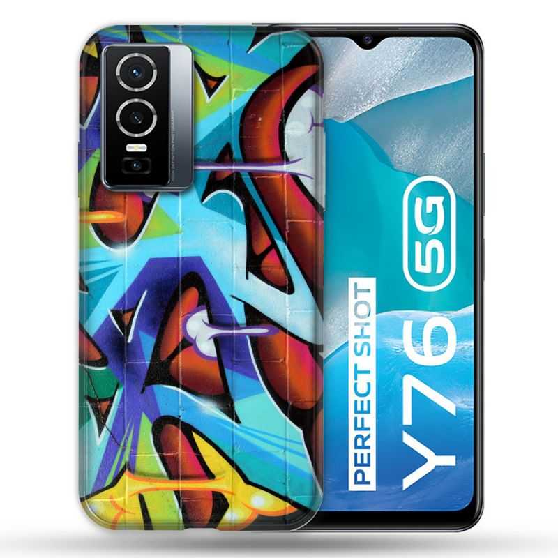 Coque Pour Vivo Y76 5G Street Art Graf Color