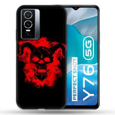 Coque Pour Vivo Y76 5G Tete de Mort Diable