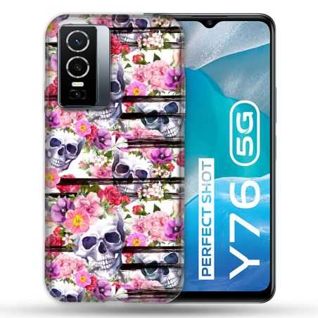Coque Pour Vivo Y76 5G Tete de Mort Pattern