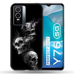 Coque Pour Vivo Y76 5G Tete de Mort Triple