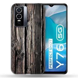 Coque Pour Vivo Y76 5G Texture Bois