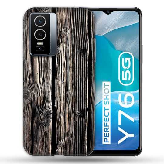 Coque Pour Vivo Y76 5G Texture Bois