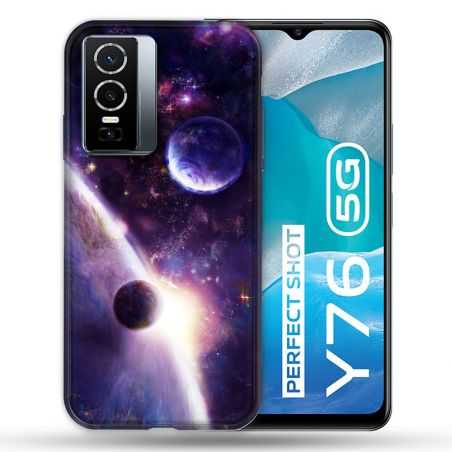 Coque Pour Vivo Y76 5G Univers Planete Stellaire