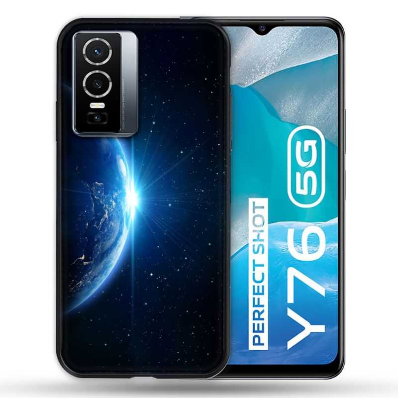 Coque Pour Vivo Y76 5G Univers Planete Terre