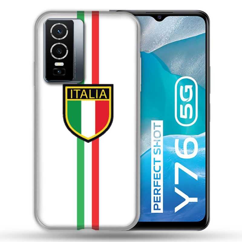 Coque Pour Vivo Y76 5G Voyage Italie 3 Blanc