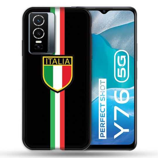 Coque Pour Vivo Y76 5G Voyage Italie 3 Noir