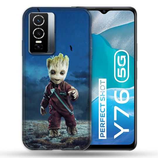 Coque Pour Vivo Y76 5G Groot Bleu