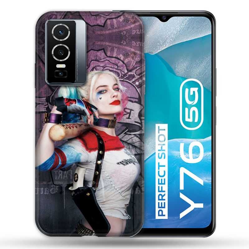 Coque Pour Vivo Y76 5G Harley Quinn Batte