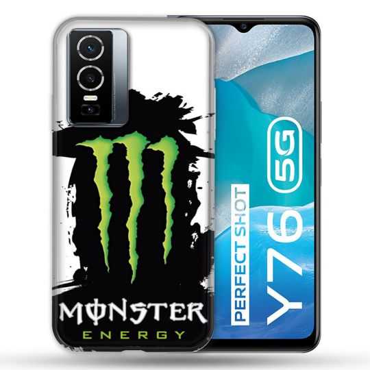 Coque Pour Vivo Y76 5G Monster Energy Tache