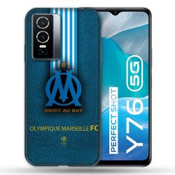 Coque Pour Vivo Y76 5G Olympique Marseille OM Bande