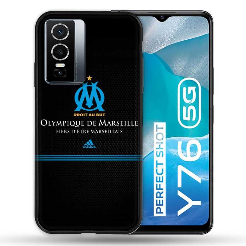 Coque Pour Vivo Y76 5G Olympique Marseille OM Fier etre Marseillais