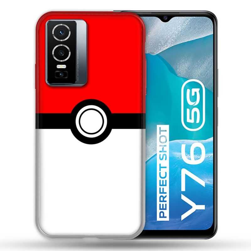 Coque Pour Vivo Y76 5G Pokemon Pokeball