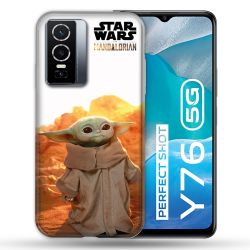 Coque Pour Vivo Y76 5G Star Wars - Yoda bebe soleil