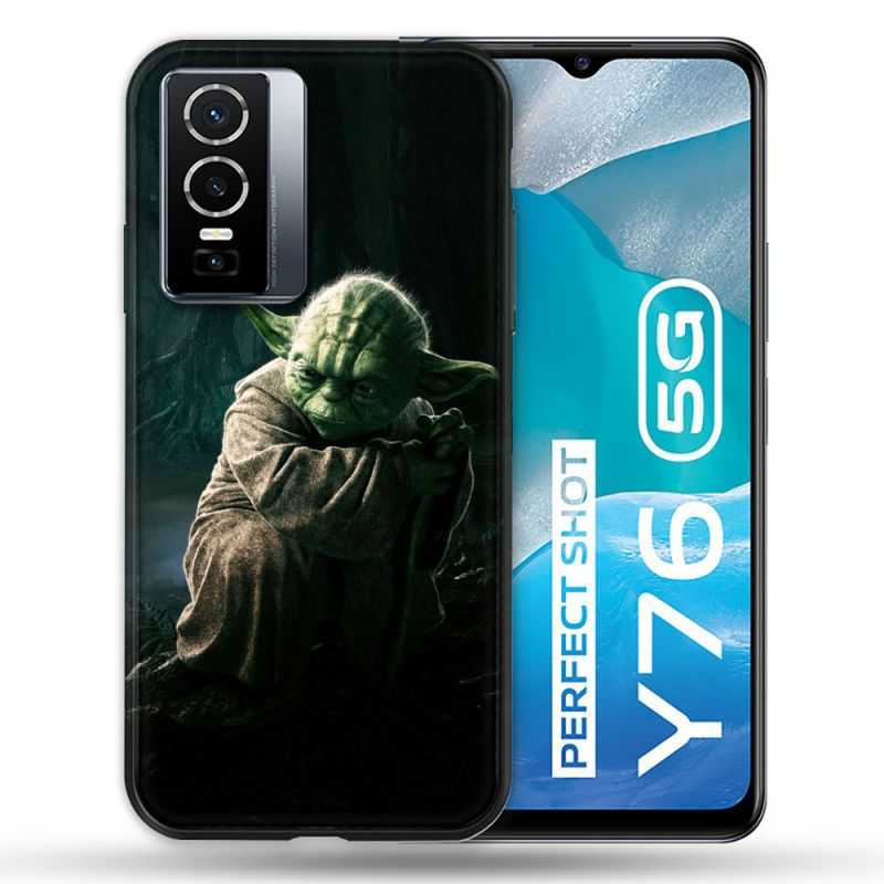Coque Pour Vivo Y76 5G Star Wars - Yoda sombre