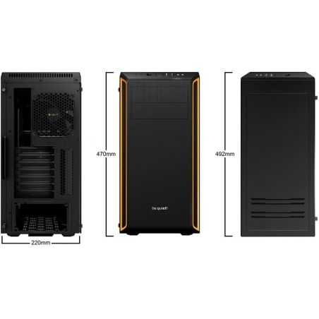 Boitier PC / Boitier Ordinateur Be Quiet! Pure Base 600 Orange Window BGW20 Personnalise Customise