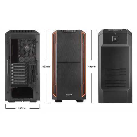Boitier PC / Boitier Ordinateur Be Quiet! Silent Base 600 Orange Personnalise Customise