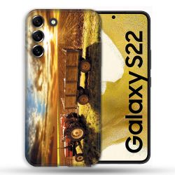 Coque compatible Magsafe Pour Samsung Galaxy S22 Agriculture Tracteur Color