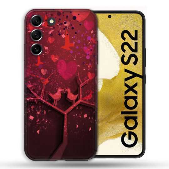 Coque compatible Magsafe Pour Samsung Galaxy S22 Amour Arbre