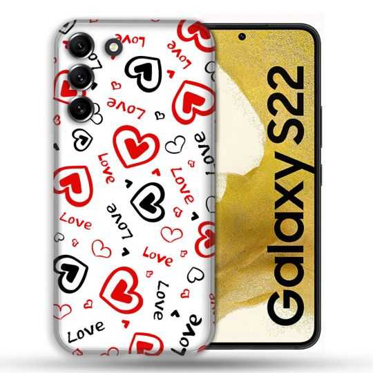 Coque compatible Magsafe Pour Samsung Galaxy S22 Amour Love