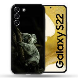 Coque compatible Magsafe Pour Samsung Galaxy S22 Animal Koala Noir