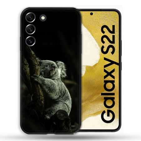 Coque compatible Magsafe Pour Samsung Galaxy S22 Animal Koala Noir