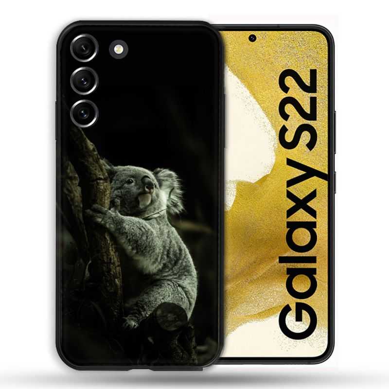 Coque compatible Magsafe Pour Samsung Galaxy S22 Animal Koala Noir