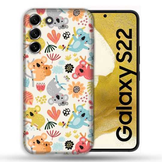 Coque compatible Magsafe Pour Samsung Galaxy S22 Animal Koala Pattern