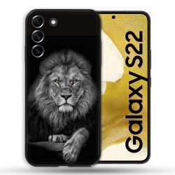 Coque compatible Magsafe Pour Samsung Galaxy S22 Animal Lion Majestueux