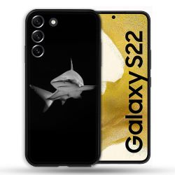 Coque compatible Magsafe Pour Samsung Galaxy S22 Animal Requin Sombre