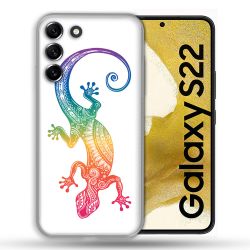 Coque compatible Magsafe Pour Samsung Galaxy S22 Animal Salamandre Color