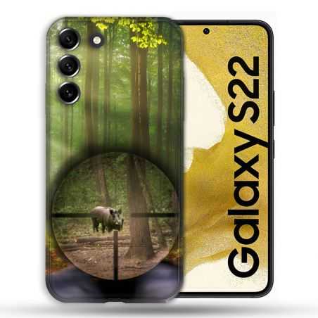 Coque compatible Magsafe Pour Samsung Galaxy S22 Chasse Sanglier Viseur