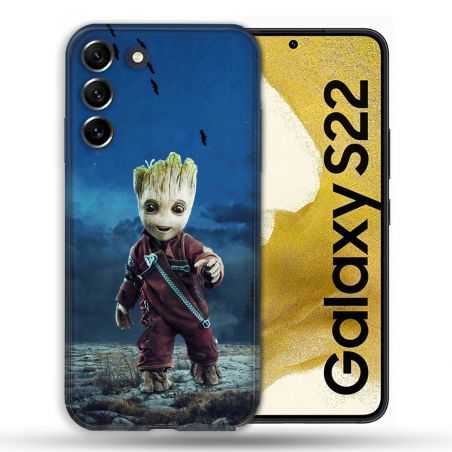 Coque compatible Magsafe Pour Samsung Galaxy S22 Groot Bleu