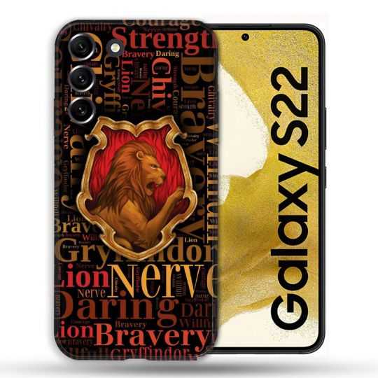 Coque compatible Magsafe Pour Samsung Galaxy S22 Harry Potter Griffondor