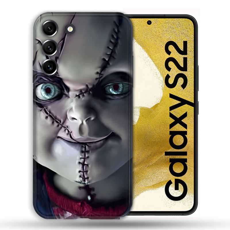 Coque compatible Magsafe Pour Samsung Galaxy S22 Horreur Chucky Cicatrice