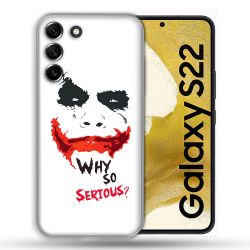 Coque compatible Magsafe Pour Samsung Galaxy S22 Joker Blanc
