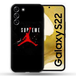 Coque compatible Magsafe Pour Samsung Galaxy S22 Jordan Supreme Noir