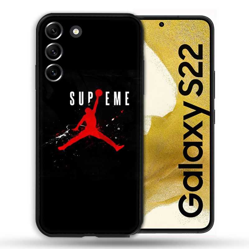 Coque compatible Magsafe Pour Samsung Galaxy S22 Jordan Supreme Noir
