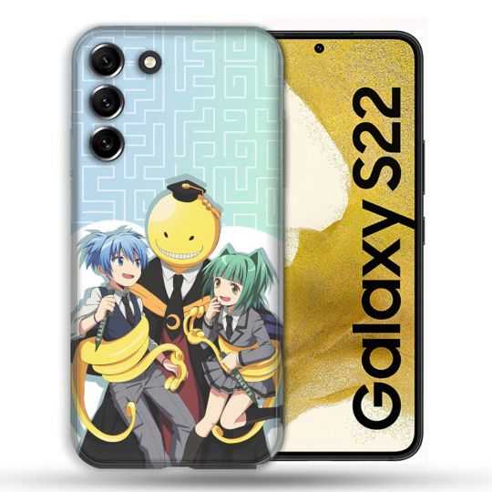 Coque compatible Magsafe Pour Samsung Galaxy S22 Manga Assassination Classroom Kuro Trio