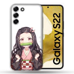 Coque compatible Magsafe Pour Samsung Galaxy S22 Manga Demon Slayer Nezuko