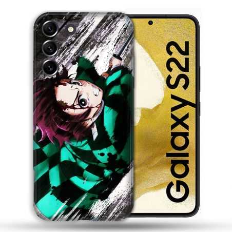 Coque compatible Magsafe Pour Samsung Galaxy S22 Manga Demon Slayer Tanjiro