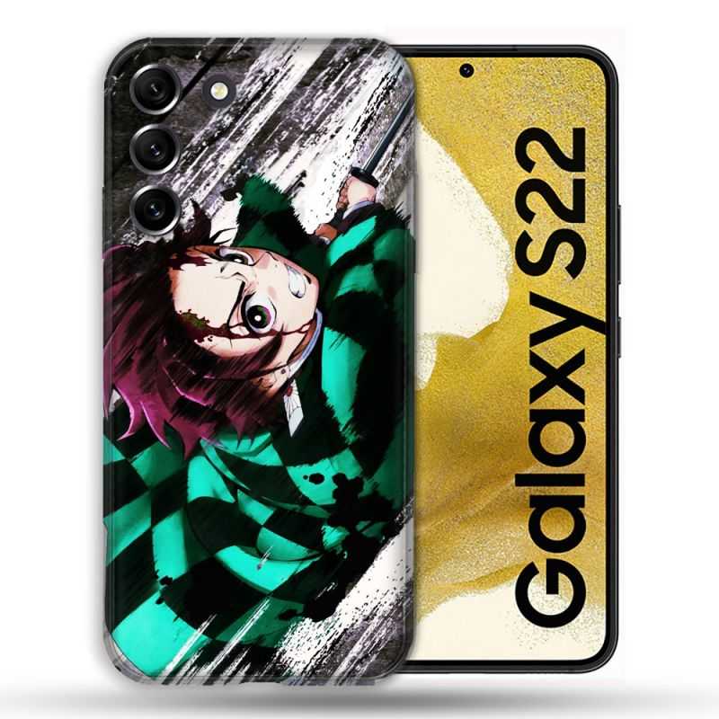 Coque compatible Magsafe Pour Samsung Galaxy S22 Manga Demon Slayer Tanjiro