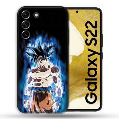 Coque compatible Magsafe Pour Samsung Galaxy S22 Manga Dragon Ball Sangoku Noir