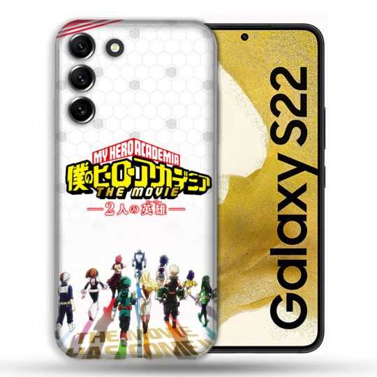 Coque compatible Magsafe Pour Samsung Galaxy S22 Manga My Hero Academia Blanc