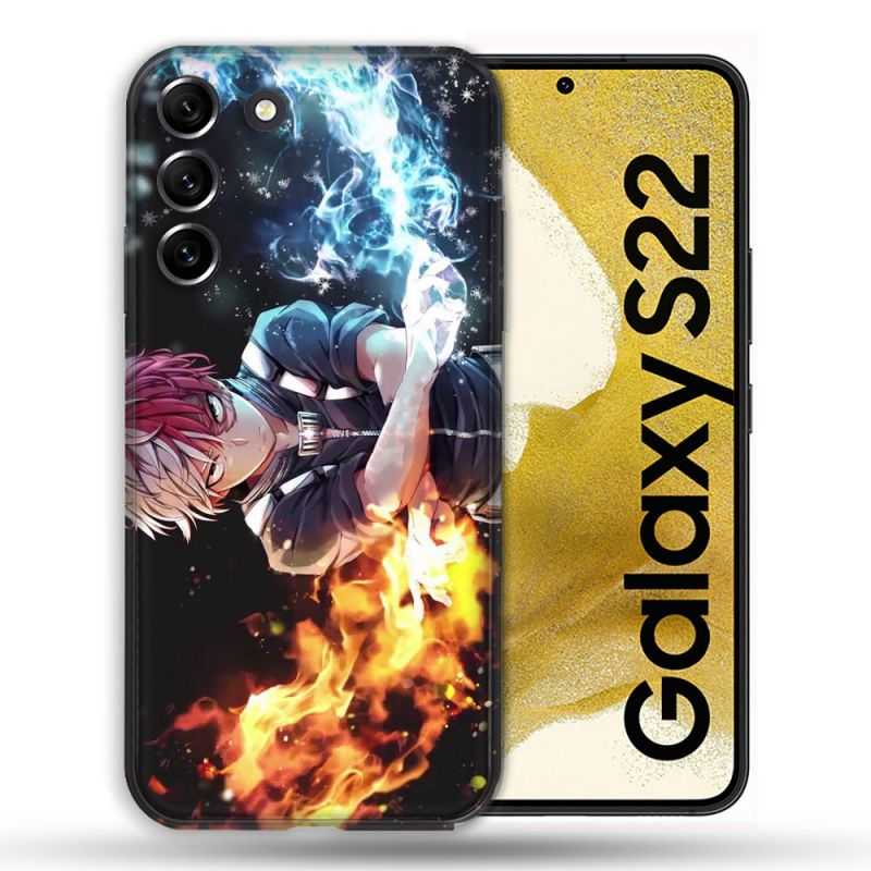 Coque compatible Magsafe Pour Samsung Galaxy S22 Manga My Hero Academia Shoto