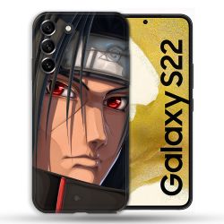 Coque compatible Magsafe Pour Samsung Galaxy S22 Manga Naruto Itachi Visage