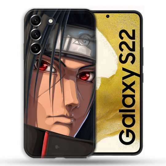 Coque compatible Magsafe Pour Samsung Galaxy S22 Manga Naruto Itachi Visage