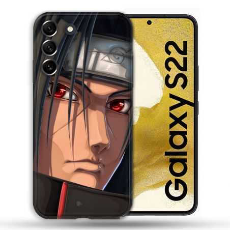 Coque compatible Magsafe Pour Samsung Galaxy S22 Manga Naruto Itachi Visage