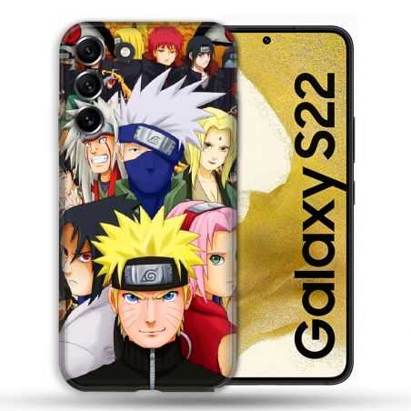Coque compatible Magsafe Pour Samsung Galaxy S22 Manga Naruto Team