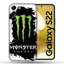 Coque compatible Magsafe Pour Samsung Galaxy S22 Monster Energy Tache